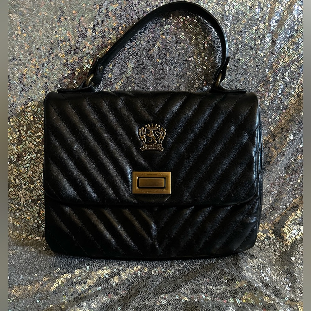 PRATESI FIRENZE Made in ITALY Women’s Shoulder Bag WITH REAL Italian Leather - Picture 4 of 17